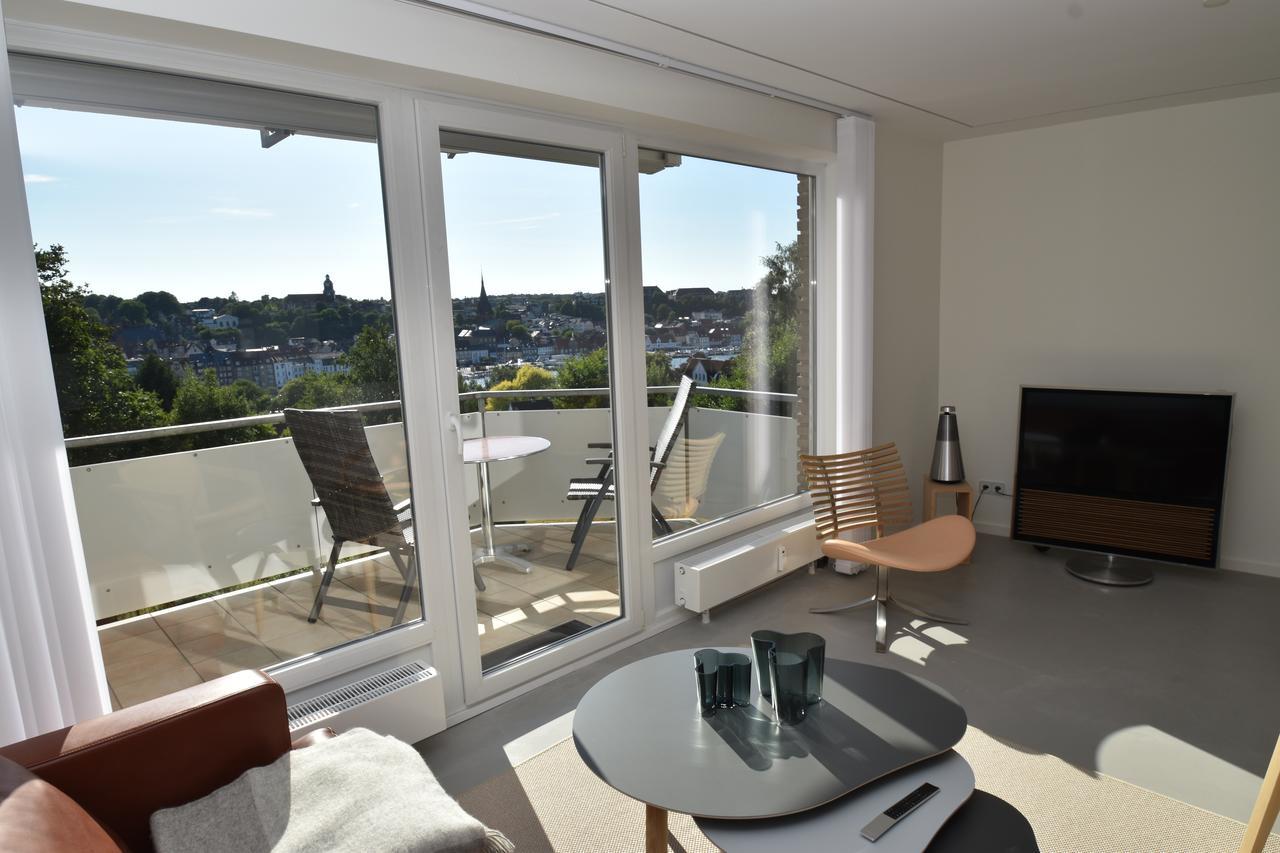Fewo1846 - Foerdeview - Luxurioese Wohnung Mit 2 Schlafzimmern Und Balkon Mit Hafenblick Flensburg Exteriör bild